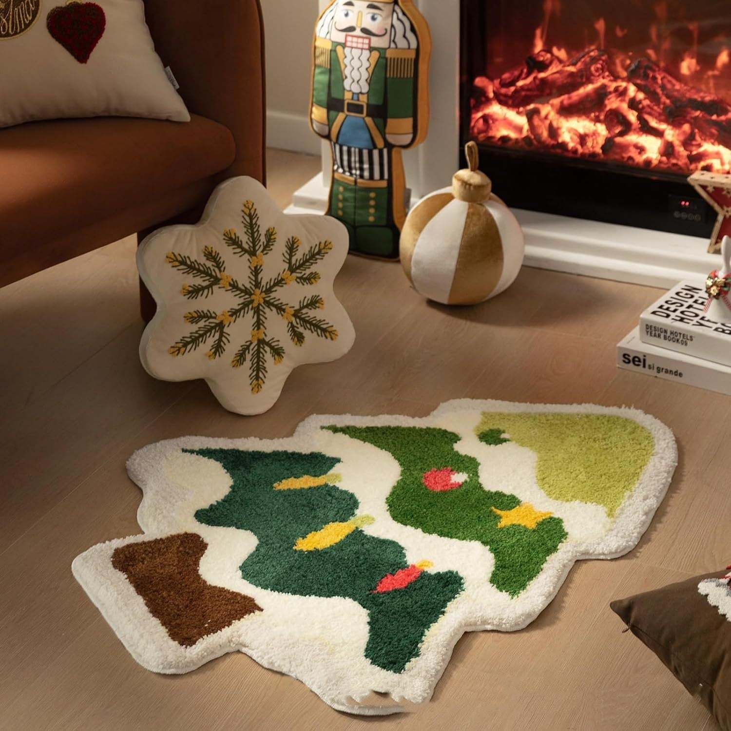 Christmas Tree Home Decoration Ultra Soft Themed Mat-Christmas Tree 1-Theone Apparel