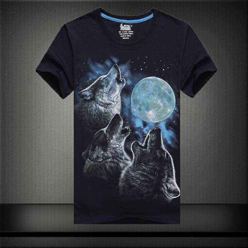 Moon Howlers Three Wolf Shirt-Theone Apparel