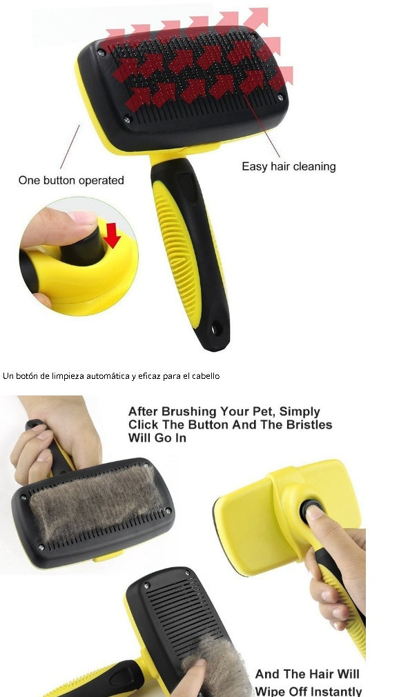 Automatic Retractable Pet Comb For Easy Grooming