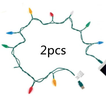 Festive LED USB Charging Cable With Decorative Christmas Lights