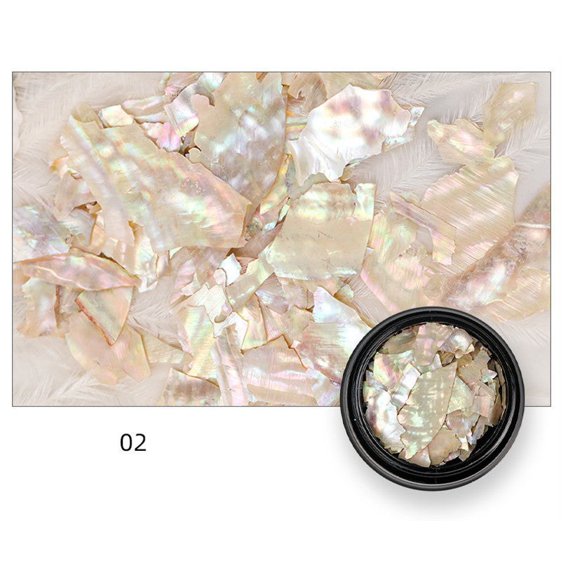 Faux Mother of Pearl Iridescent Nail Accessories in Multiple Colors