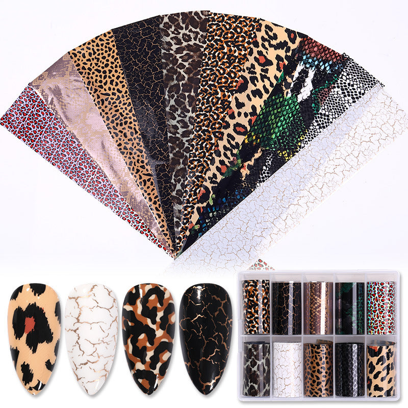 Women's Nail Stickers in Animal Print and Natural Patterning