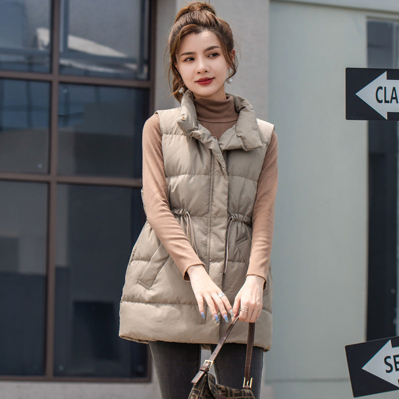 Women's Korean-style Short Duck Down Lightweight Down Vest