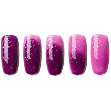 Ombre Color Short Blunt Coffin Nails in Various Colors