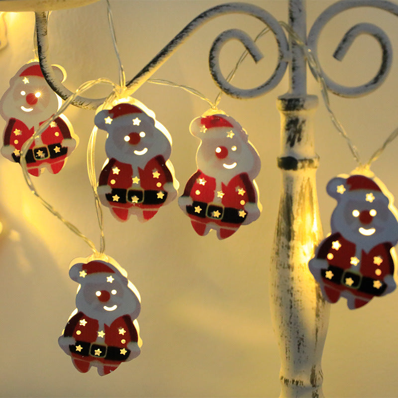 Christmas Themed LED String Lights Hanging Decoration with Christmas Symbols