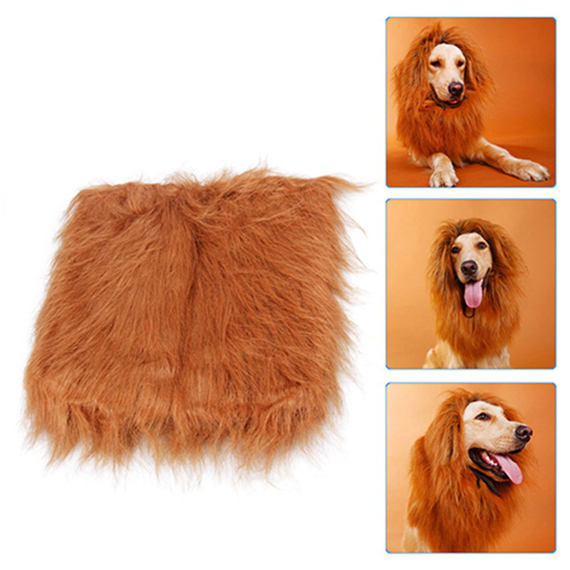 Lion Mane Pet Costume Wig For Cats And Dogs