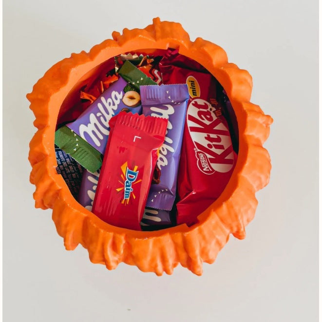 Melting Halloween Jack-O-Lantern Candy Bucket for Trick or Treat