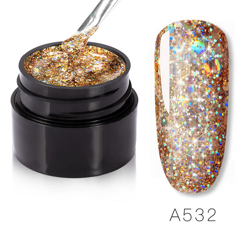 Glittery Sparkles Nail Polish in Multiple Color Combinations