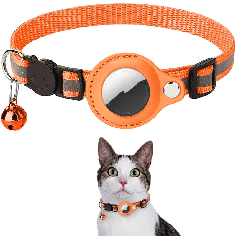 Reflective Waterproof Pet Collar With AirTag Holder Case