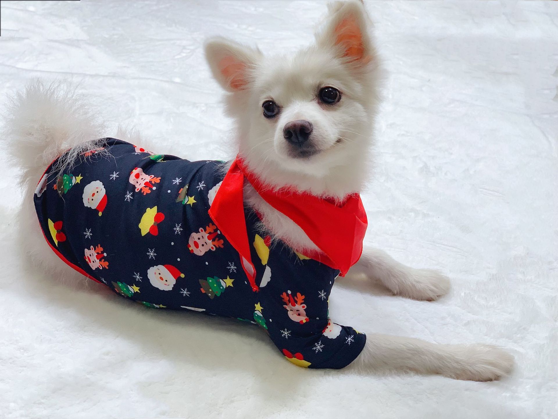 Cute Merry Christmas Red and Black Matching Family Pajama Set