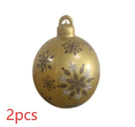 60 Centimeter Hanging Oversized PVC Christmas Ornaments for Exterior Decor