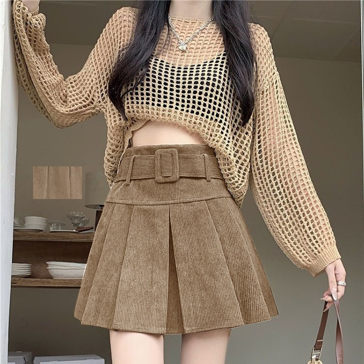 Anti-exposure, Figure-flattering, High-waisted Skirt