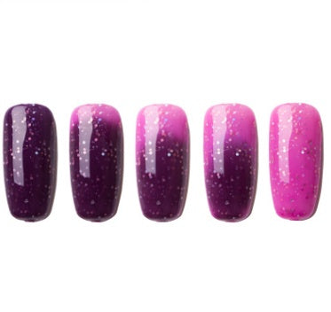 Ombre Color Short Blunt Coffin Nails in Various Colors