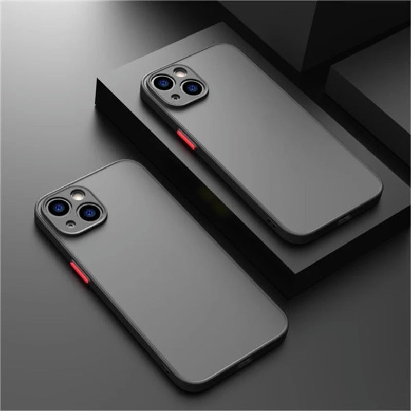 Acrylic Frosted Anti?Drop Phone Case With Fine Hole Design