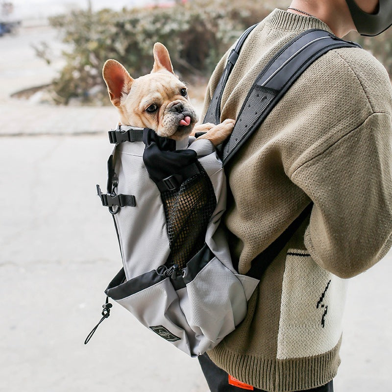 Double Shoulder Pet Carrier Backpack For Comfortable Travel