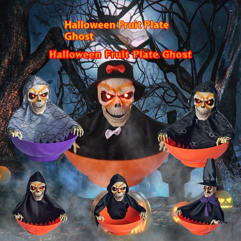 Halloween Ghoul Trick or Treat Bowl with Covering