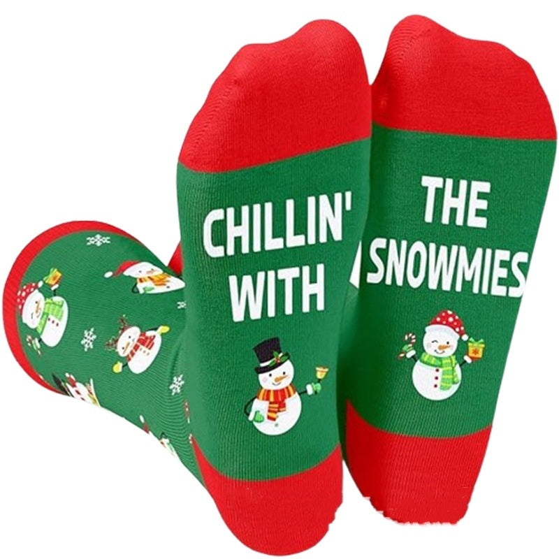 Christmas Themed Lightweight Ankle Socks in Various Graphic Designs