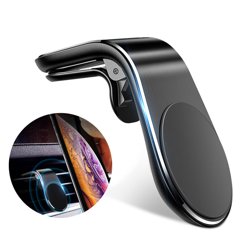 360° Magnetic Air?Vent Car Phone Holder With Compact Metal Design