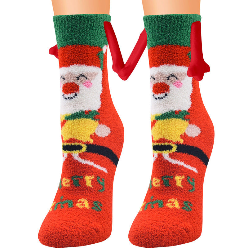 Adorable 3D Soft Fleece Crew Socks with Penguin Designs-Figure 19-Theone Apparel