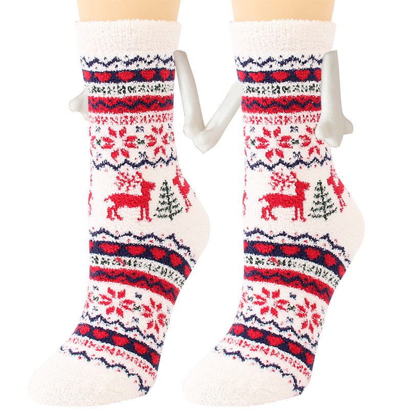 Adorable 3D Soft Fleece Crew Socks with Penguin Designs-Figure 32-Theone Apparel