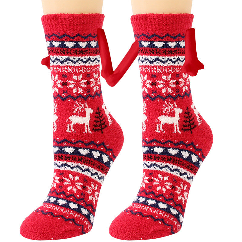 Adorable 3D Soft Fleece Crew Socks with Penguin Designs-Figure 33-Theone Apparel