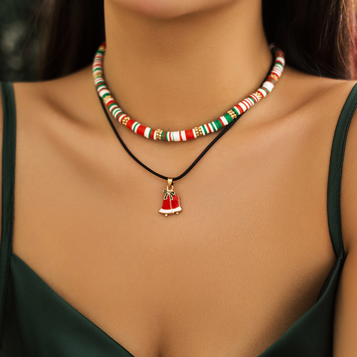 Christmas Beaded Layered-Look Multi-Strand Necklace for Women in Assorted Styles-Style 7-Theone Apparel