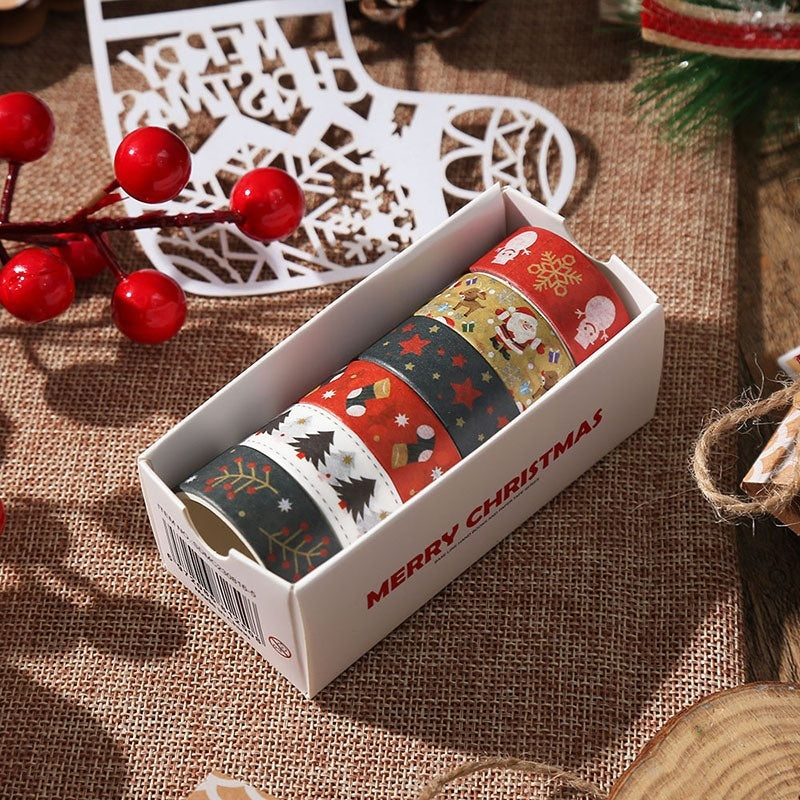 Christmas Themed Washi Tape and Christmas Gift Wrapping Tape-Style 7-Theone Apparel