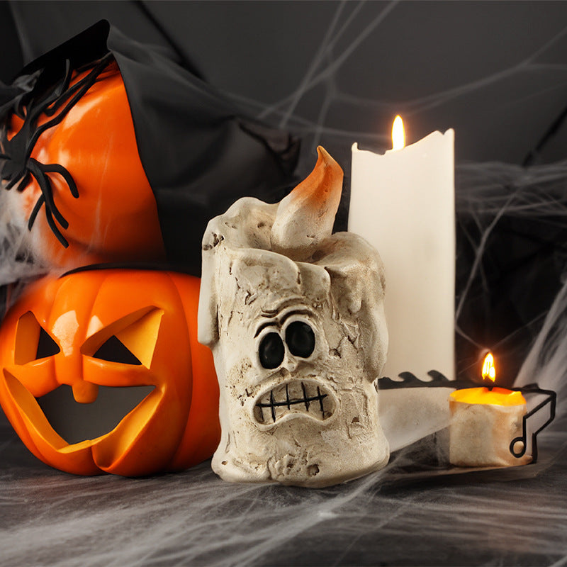 Cute Ghoul, Mummy and Ghost Halloween Decoration Set-Candle ornament-Theone Apparel