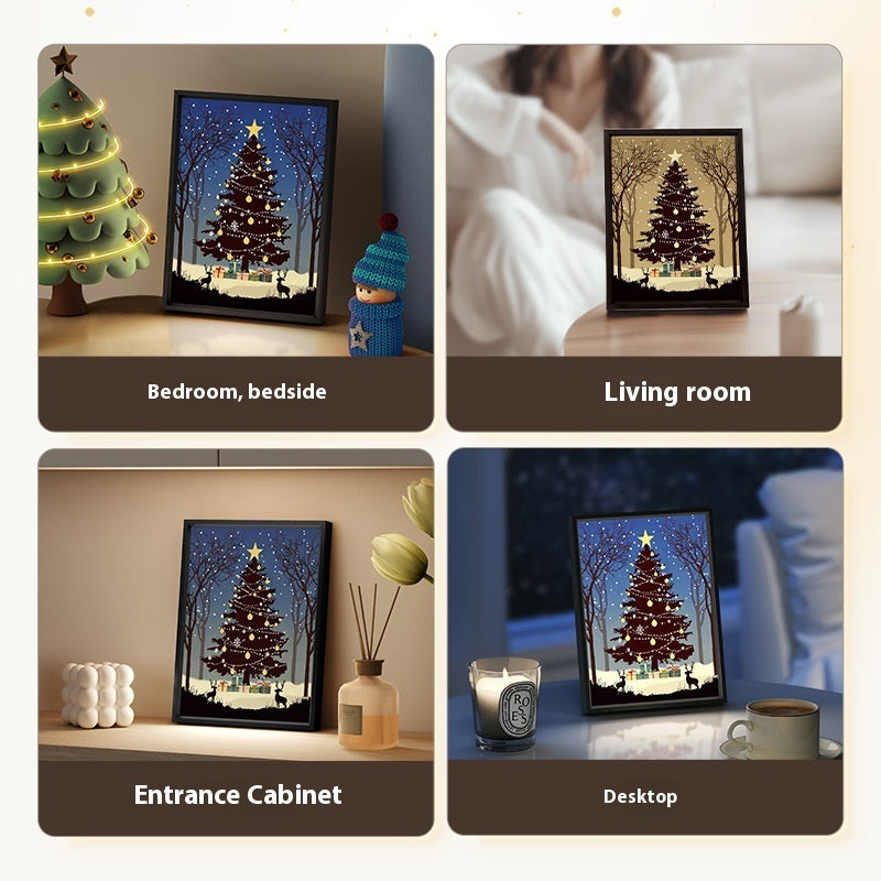 Festive 2-in-1 Christmas Tree Night Light & BlueTooth Speaker Holiday Decoration-Theone Apparel