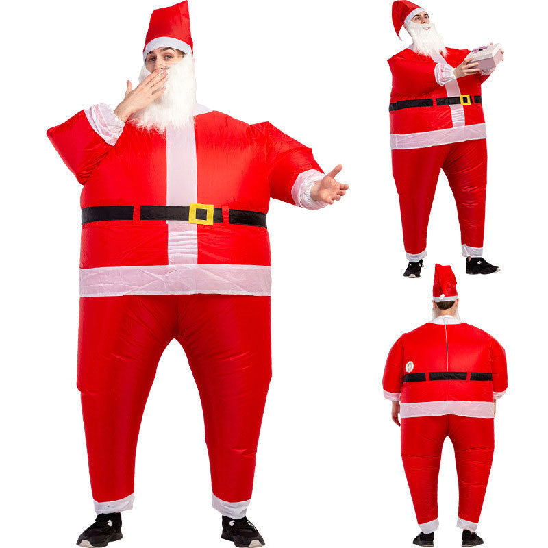 Funny Blow Up Inflatable Santa Claus Costume for Adults-Theone Apparel