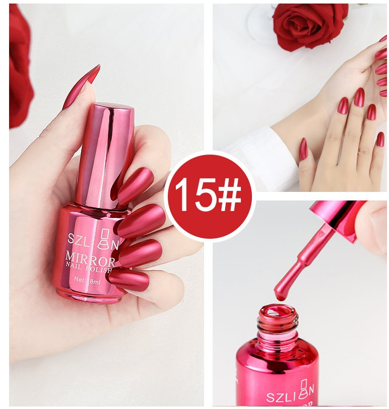 Mirror Finish Nail Polish in Multiple Vibrant Colors-Color 15-Theone Apparel