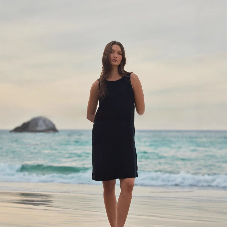 Plus-Size Printed Loose Dress with Breezy Comfort-Theone Apparel