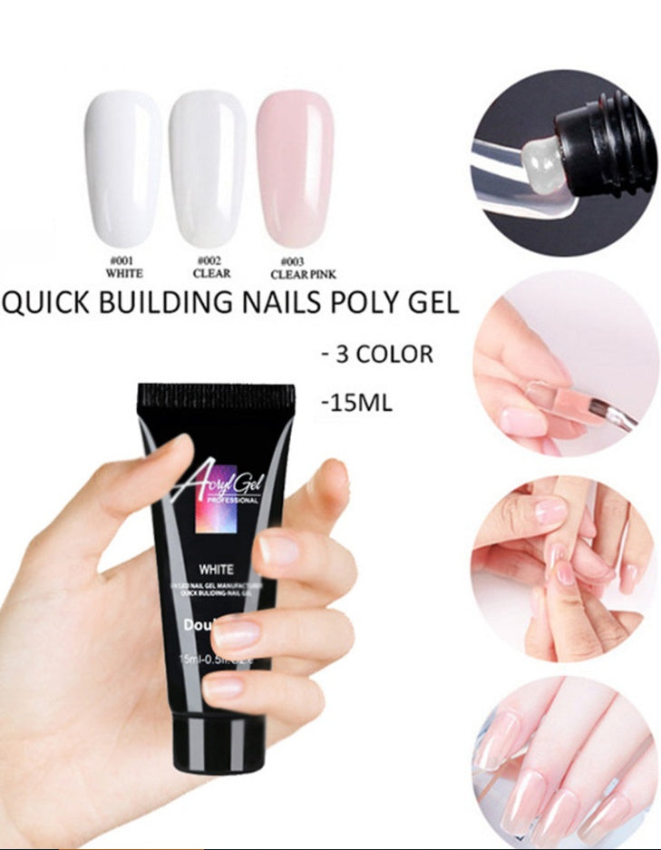 Professional Quality White Poly Gel for DIY Nails-Theone Apparel