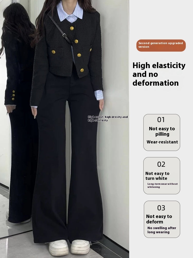 Stretch High-Waisted Slight Flare Jeans for Women-Theone Apparel