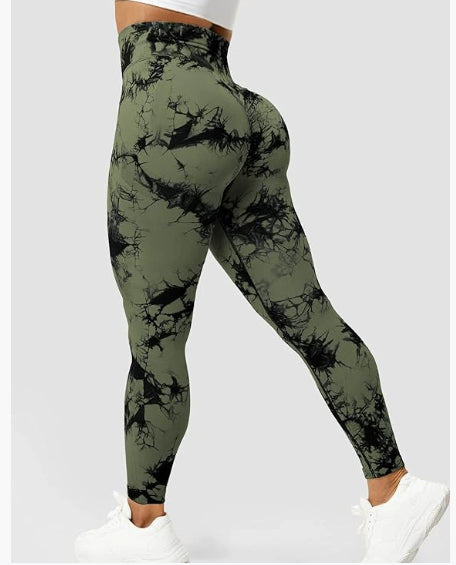 Smoke Series 2 Printed Sports Leggings Fitness Pants