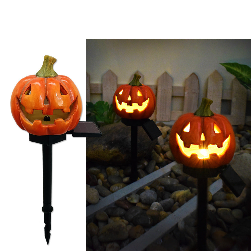 Pumpkin en Witch Hat Halloween Decoration Yard Posts