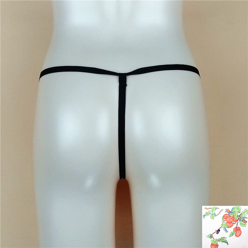 Dual Pearl String Front Butterfly Style Thongs