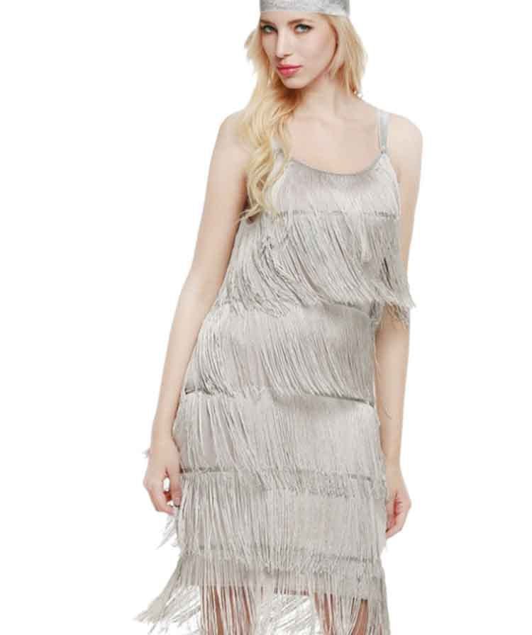 1920s Inspired Flapper Midi Dress - THEONE APPAREL