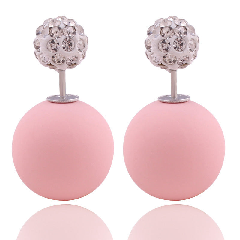 Pastel Sphere Double Sided Earrings