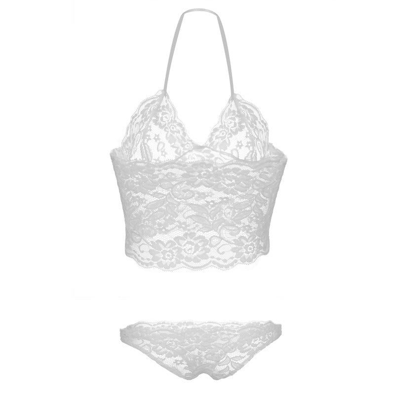 Half Crop Lace Bralette and Panty Set