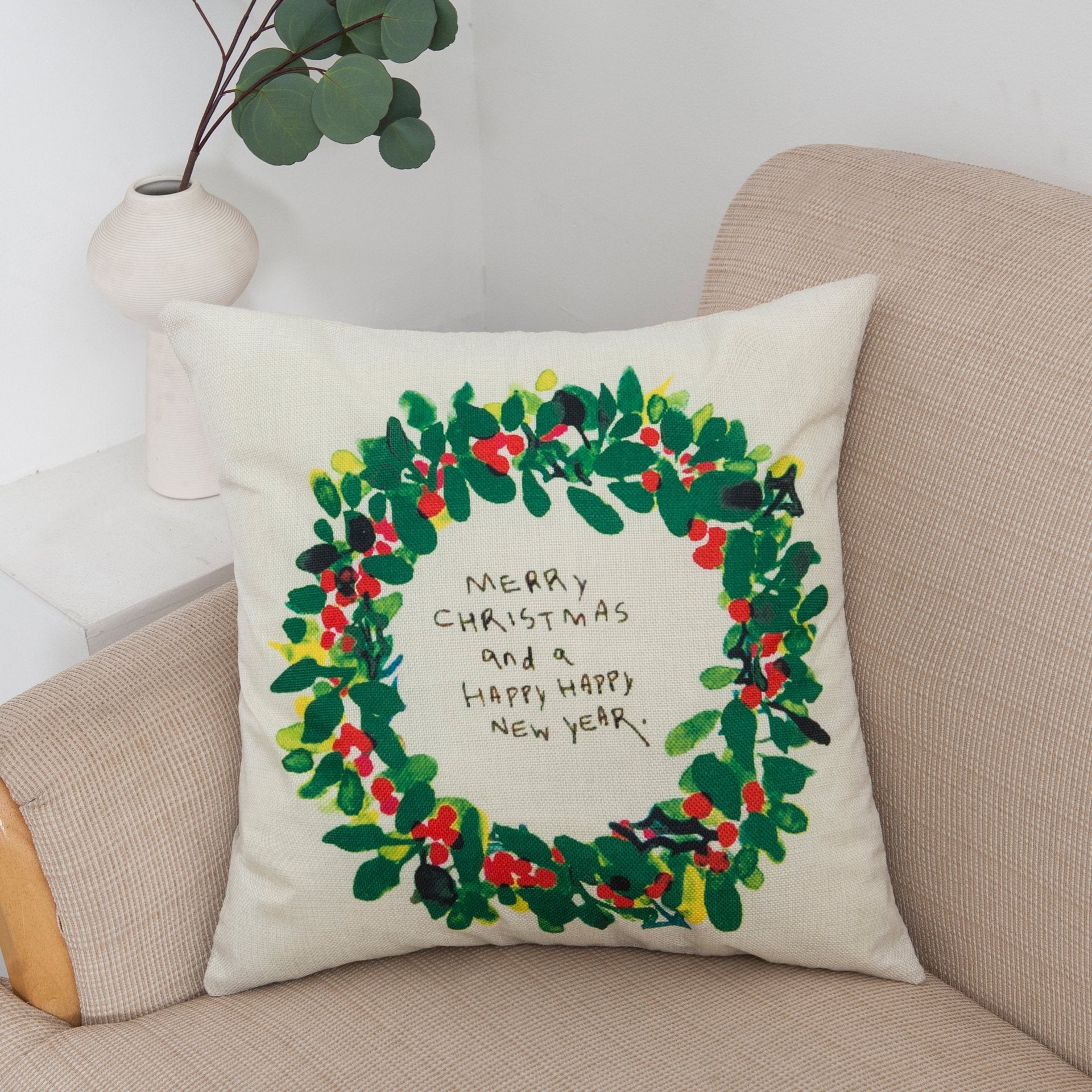 Christmas Cheer Printed Pillow Covers - Theone Apparel