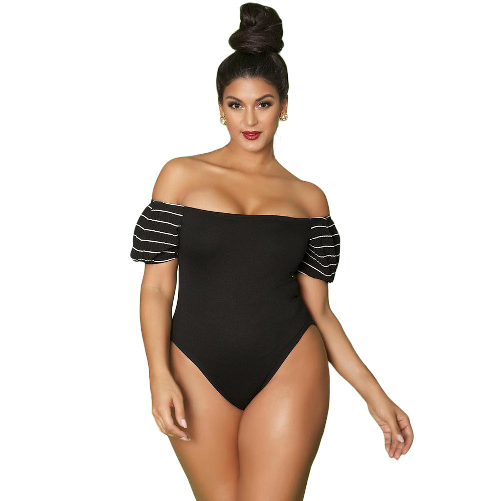 Plus Size Romantic Off-Shoulder Teddy