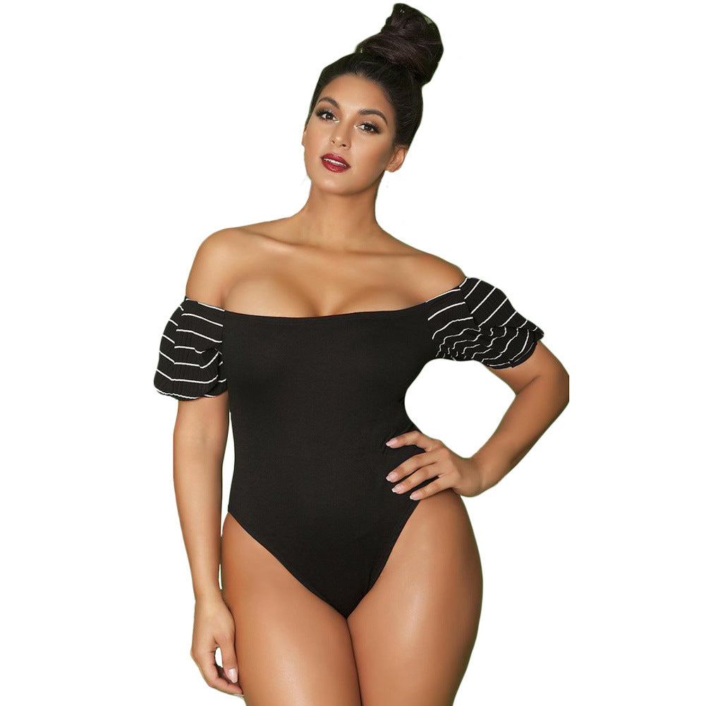 Plus Size Romantic Off-Shoulder Teddy