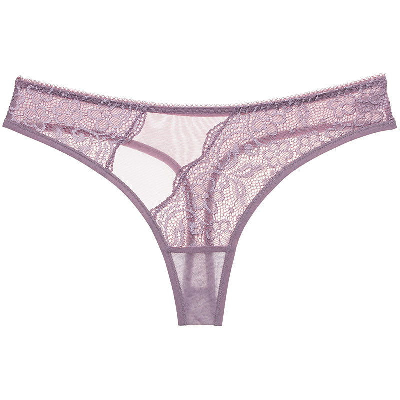 Dreamy Sheer Lace Thong Panty - Theone Apparel