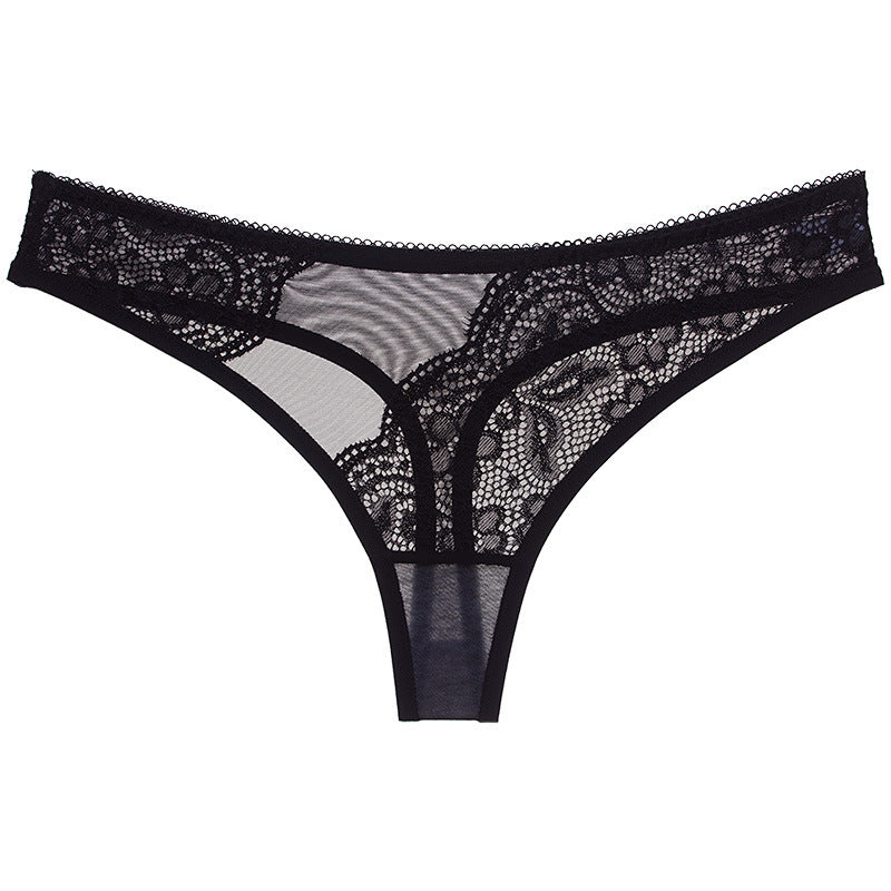 Dreamy Sheer Lace Thong Panty - Theone Apparel