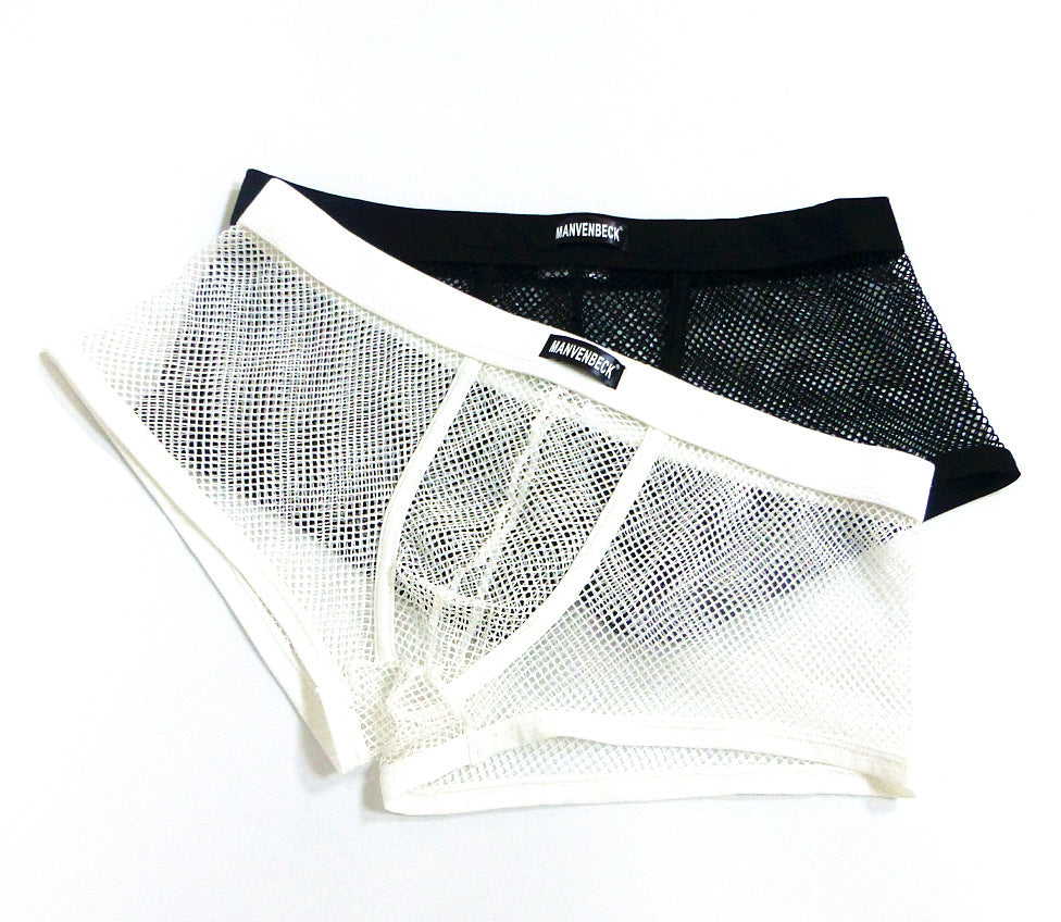 Sheer Fish Net Boxer Briefs