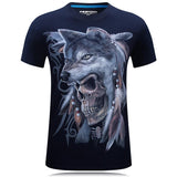 Disguised Skull Tribal Style Graphic Tee - Theone Apparel