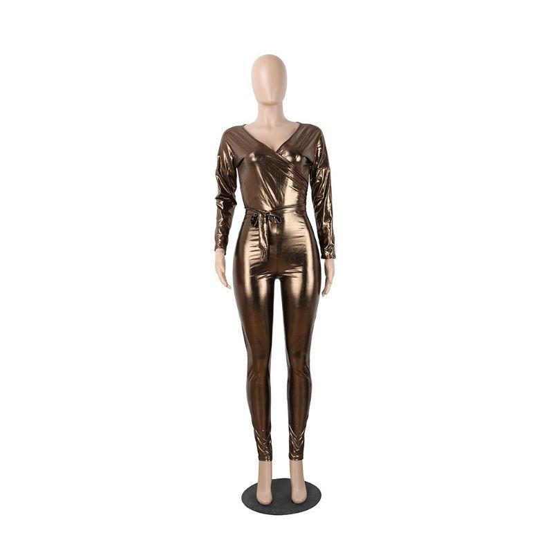 Bronze Beauty Metallic Jumpsuit - THEONE APPAREL