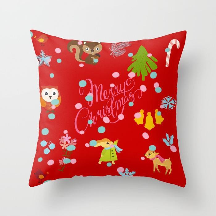 Cozy Up Christmas Print Pillow Covers - Theone Apparel