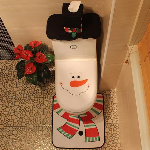 Creative Snowman Christmas Bathroom Set - Theone Apparel